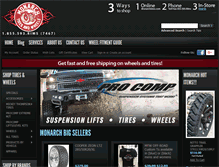 Tablet Screenshot of monarchtires.com
